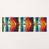 Gouden Boom van het Leven Yoga Mat (Achterkant (horizontaal))