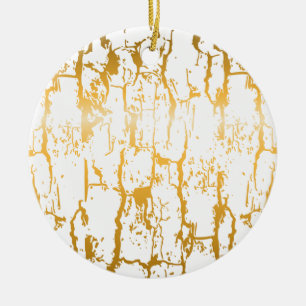 Gouden Boomstam Barsten Keramisch Ornament