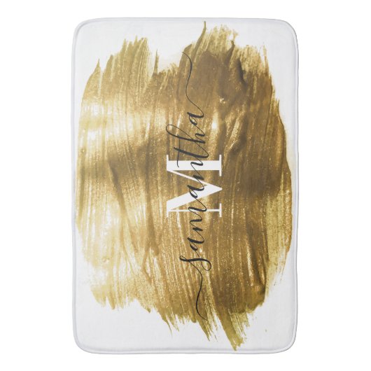 Gouden borstel badmat (Voorkant Verticaal)