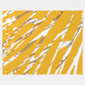 Gouden Borstel Elegantie Fleece Deken (Voorkant (Horizontaal))