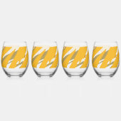 Gouden Borstel Elegantie Wijnglas Zonder Voet (Links)