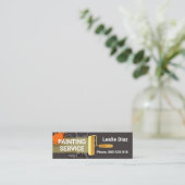 Gouden borstel het Schilderen Nieuwe Verf Mini Visitekaartje (Staand voorkant)