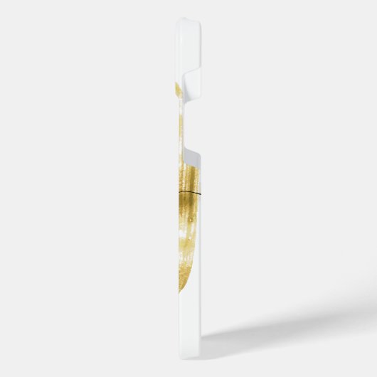 Gouden borstel iPhone hoesje (Linkerkant)