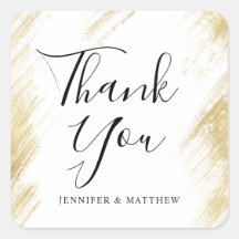 Gouden borstel lijn bruiloft gunst