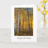 Gouden Bossen op de Grand Mesa Verjaardag Kaart (Gele Bloem)