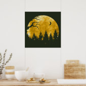 Gouden bossen poster (Keuken)