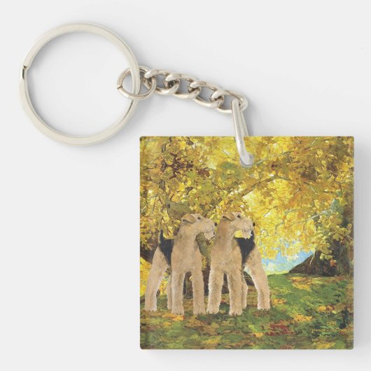 Gouden Bossen Sleutelhanger (Voorkant)