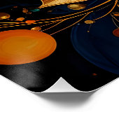 Gouden Botanische Elegantie Perfect Poster (Hoek)