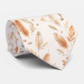 Gouden Botanische Elegantie Stropdas (Opgerold)