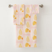 Gouden Botanische Luxe Handdoek Set (Insitu)