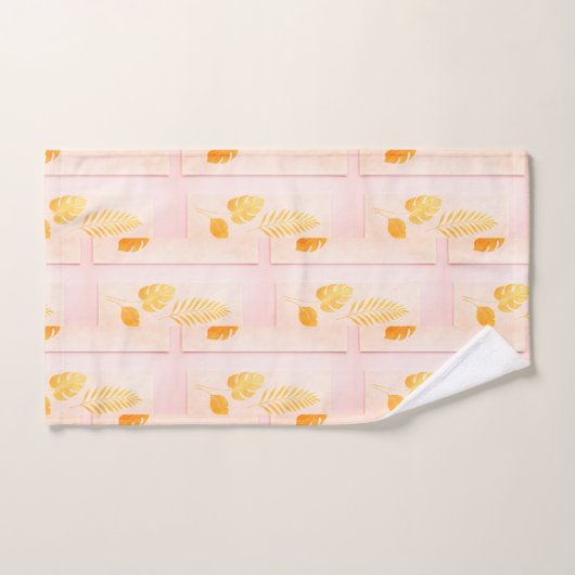 Gouden Botanische Luxe Handdoek Set (Handdoek)