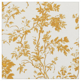 Gouden botanische ranken stof