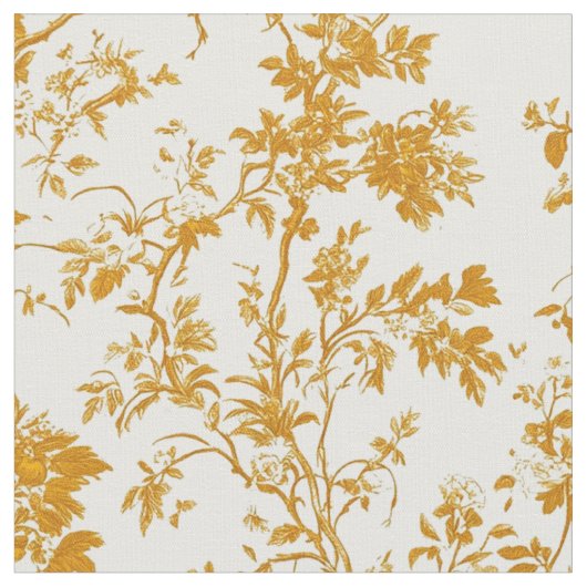 Gouden botanische ranken stof (Close Up)