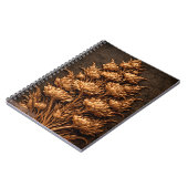 Gouden Botanische Reliëf Bloem Notitieboek (Linkerzijde)