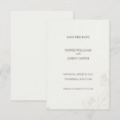 Gouden Botanische Save the Date Kaart (Voorkant / Achterkant)