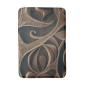 Gouden Botanische Stroom Elegant Badmat (Voorkant Verticaal)