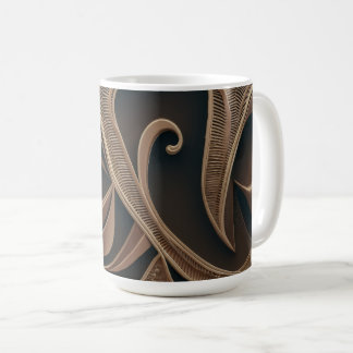 Gouden Botanische Stroom Elegant Koffiemok