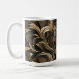 Gouden Botanische Stroom Elegant Koffiemok