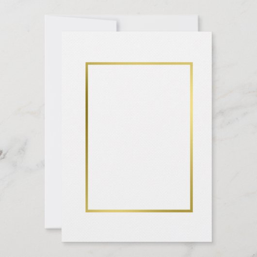 Gouden botanische succulent save the date uitnodig (Achterkant)