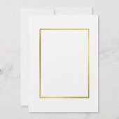 Gouden botanische succulenten Save the Date-uitnod Date (Achterkant)