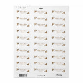 Gouden Botanische Trouw Retouradres Label (Full Sheet)