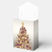 Gouden Bourgogne Kerstboom Holiday Gift Box Bedankdoosjes (Geopend)