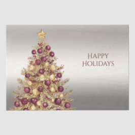 Gouden Bourgogne Kerstboom Vakantie Tissue Paper Tissuepapier