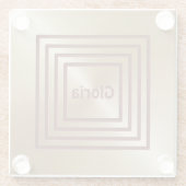 Gouden Bourgogne Square Glass Onderzetter (Achterkant)