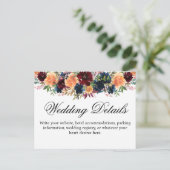 Gouden Bourgogne Wijn Marine Blauw Details Behuizi Briefkaart (Staand voorkant)