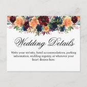 Gouden Bourgogne Wijn Marine Blauw Details Behuizi Briefkaart (Voorkant)