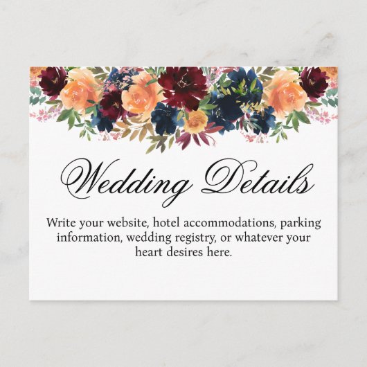 Gouden Bourgogne Wijn Marine Blauw Details Behuizi Briefkaart (Voorkant)