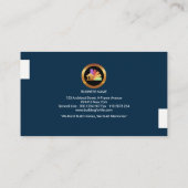 Gouden Bouwer Architect Home Faux Goud Icoon Visitekaartje (Achterkant)