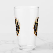 Gouden brandweer brandweer badge glas (Links)