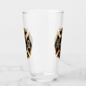 Gouden brandweer brandweer badge glas (Rechts)