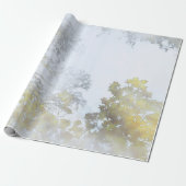 Gouden Breedbladige Gloed Cadeaupapier (Uitgerold)