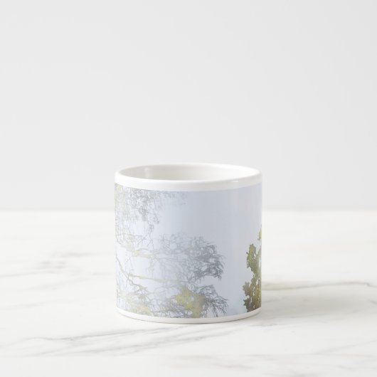 Gouden Breedbladige Gloed Espresso Kop (Voorkant)