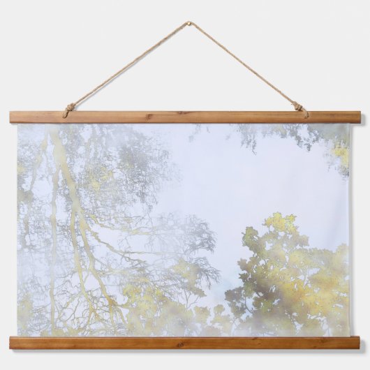 Gouden Breedbladige Gloed Hangend Wandkleed (Voorkant)