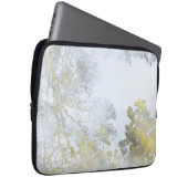 Gouden Breedbladige Gloed Laptop Sleeve (Voorkant Rechts)