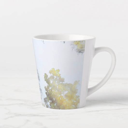 Gouden Breedbladige Gloed Latte Mok (Rechts)