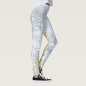 Gouden Breedbladige Gloed Leggings (Rechts)