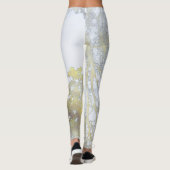 Gouden Breedbladige Gloed Leggings (Achterkant)