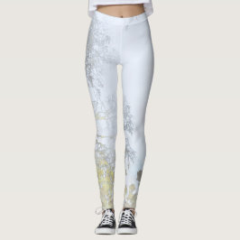 Gouden Breedbladige Gloed Leggings