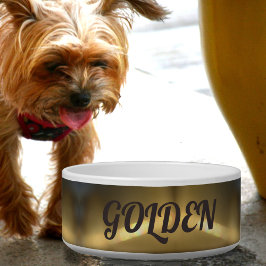 Gouden Brekingshuisdierhond Voerbakje