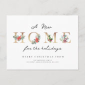 gouden brieven vakantie verhuisaankondiging briefkaart (Voorkant)