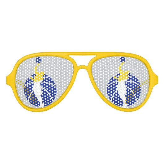 Gouden bril aviator zonnebril (Voorkant)