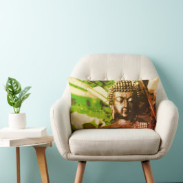 Gouden Bronzen Boeddha Meditatie Zen Kussen