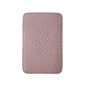 Gouden Bronzen Dot Patroon Badmat (Voorkant Verticaal)