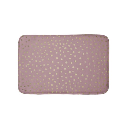Gouden Bronzen Dot Patroon Badmat (Voorkant)