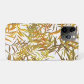 Gouden Bronzen en Bruine Wilgenbladeren Case-Mate iPhone Case (Achterkant (horizontaal))