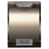 Gouden Bronzen Glans Elegante Chic Glam Gepersonal Klembord (Voorkant)